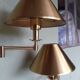Pair of golden wall lamps Deknudt Lighting