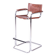 Bauhaus Bar Chair in Chromed Steel and Faux Leather, Germany, 1970s