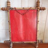 Mirror in turned wood