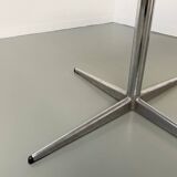 60s marble table with chrome cross base