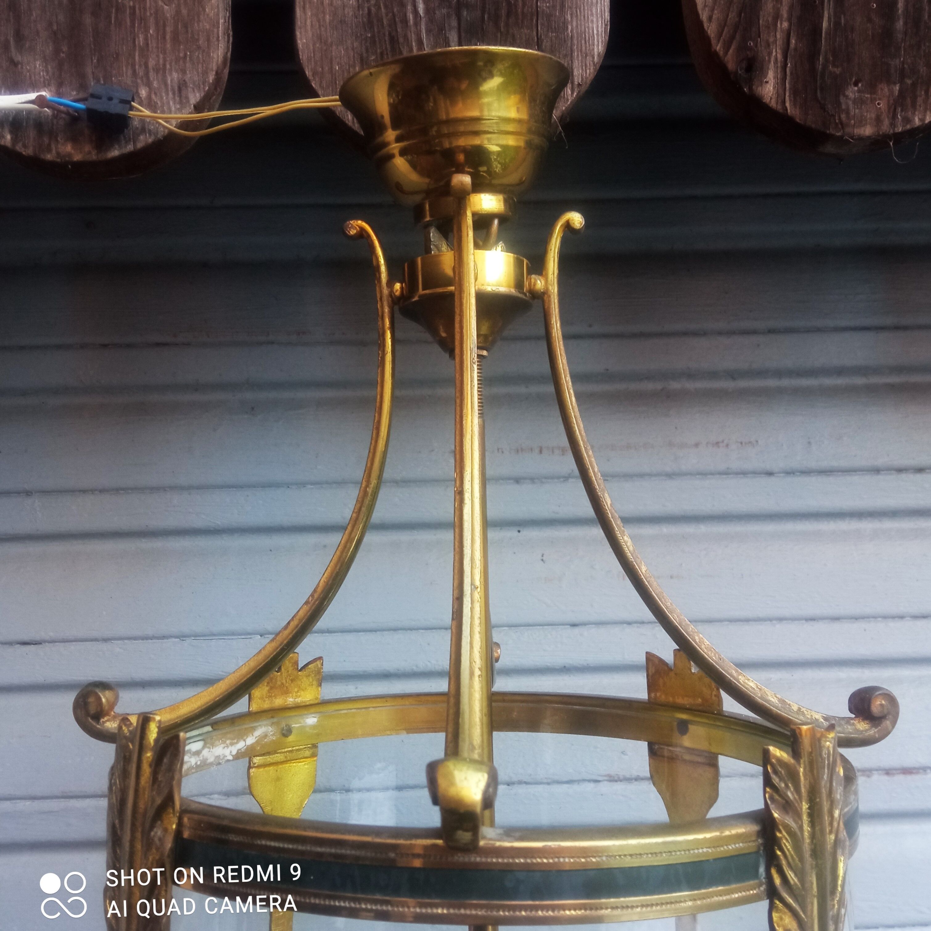 Bronze and brass lantern in Empire style - 4,400 kg!