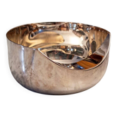 Sculptural bowl plated in silver by Lino Sabattini, 1970s.