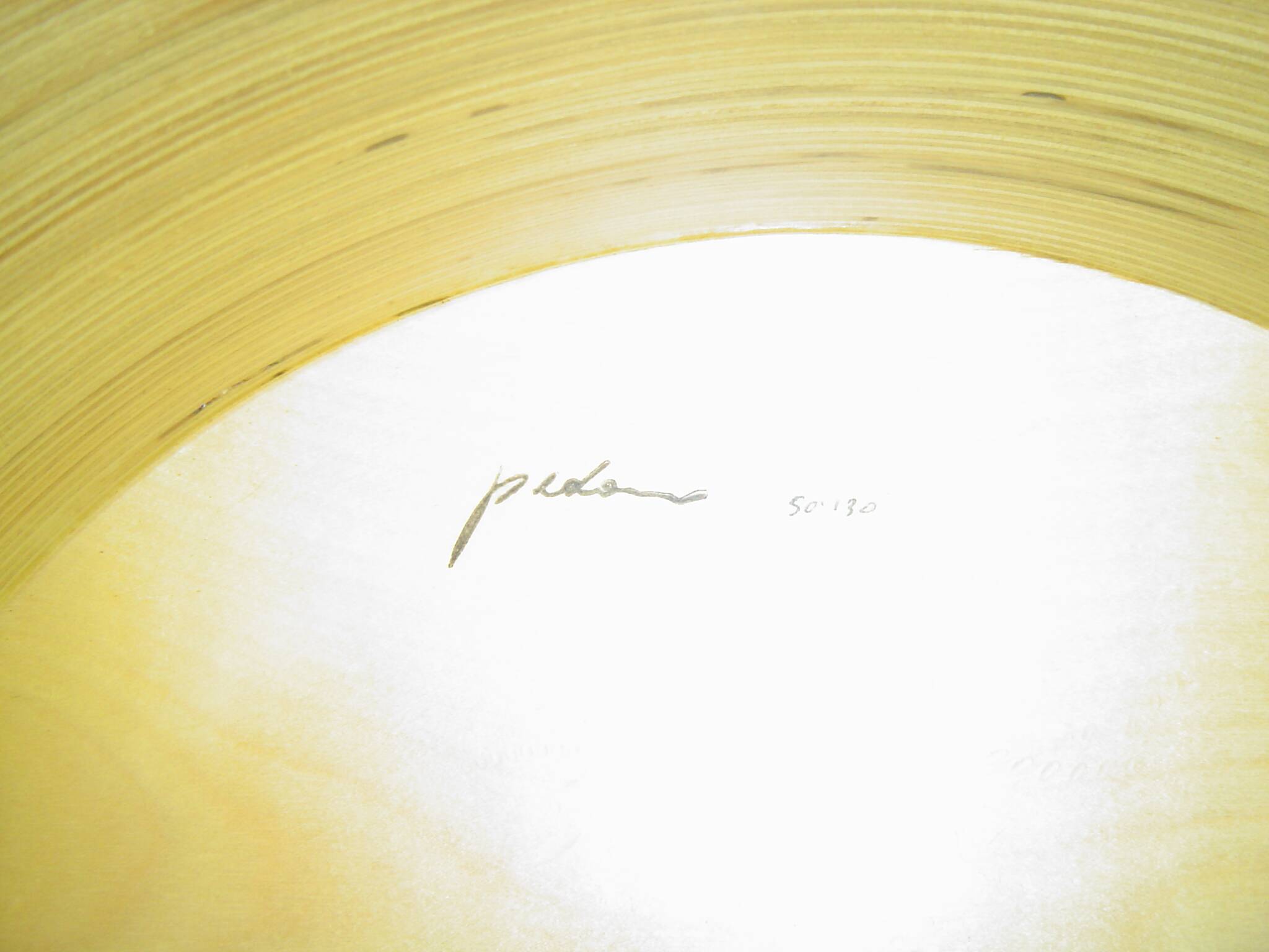 Bar rond en bois et plexi- 1980 --pino pedano
