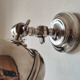 Adjustable brushed metal spotlight - articulated headlight lamp