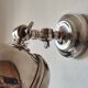 Adjustable brushed metal spotlight - articulated headlight lamp