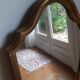 Miroir long bois doré
