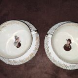 Bernardaud Limoges porcelain cups and saucers
