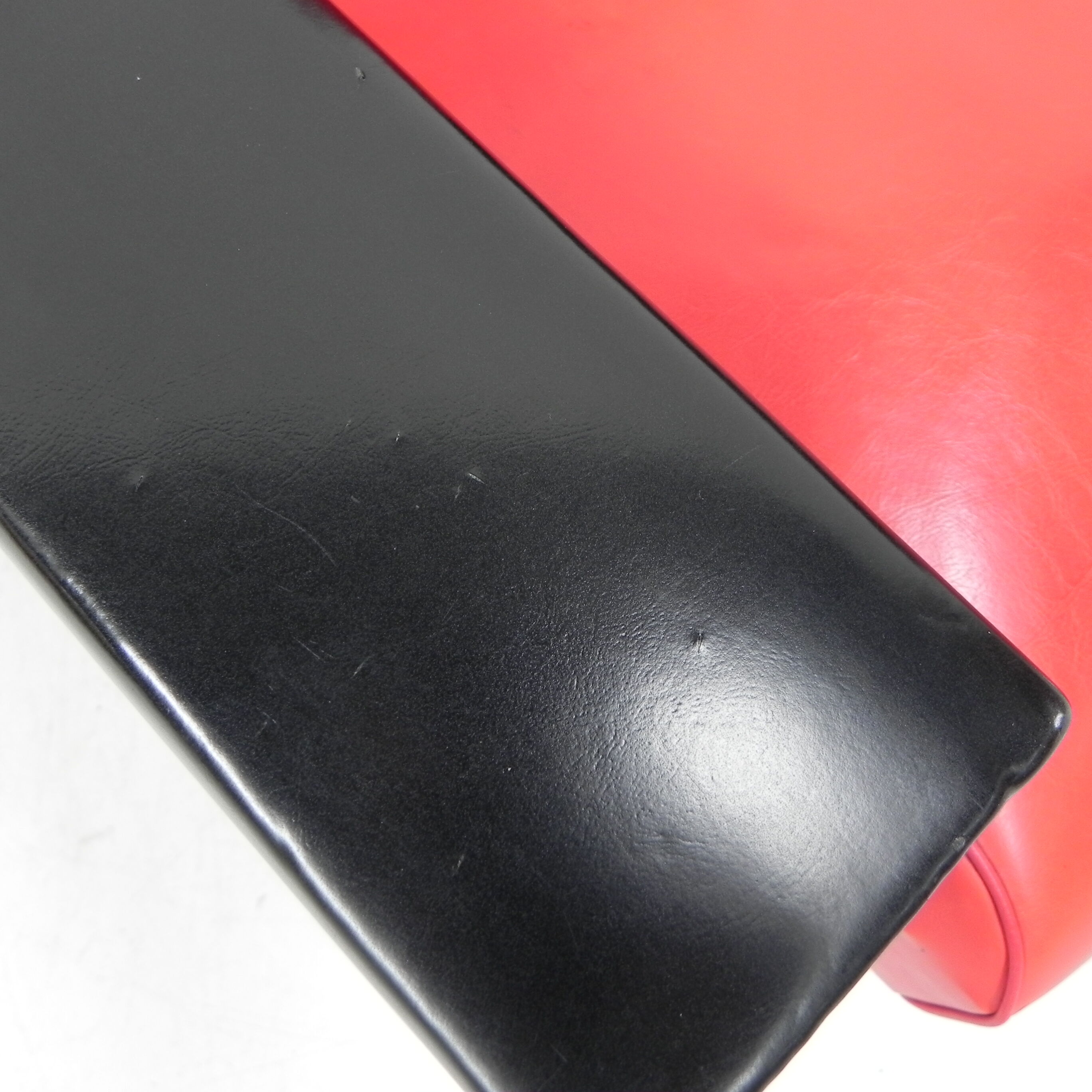 Vintage skai armchair with armrests