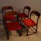 Set of 4 chairs baumann vintage 1960
