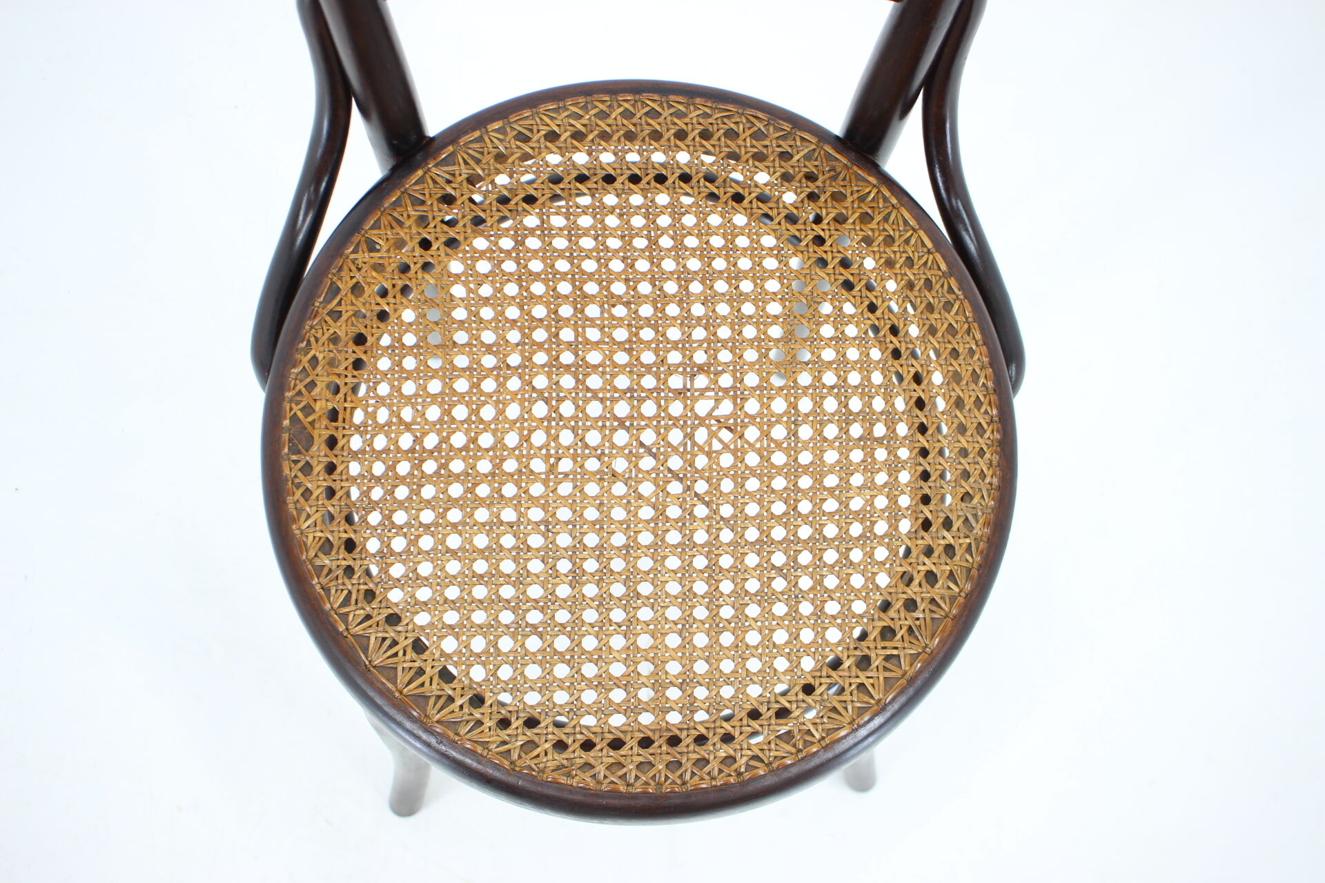 1930s Bentwood beech Chair with Pedig Seat, Austria