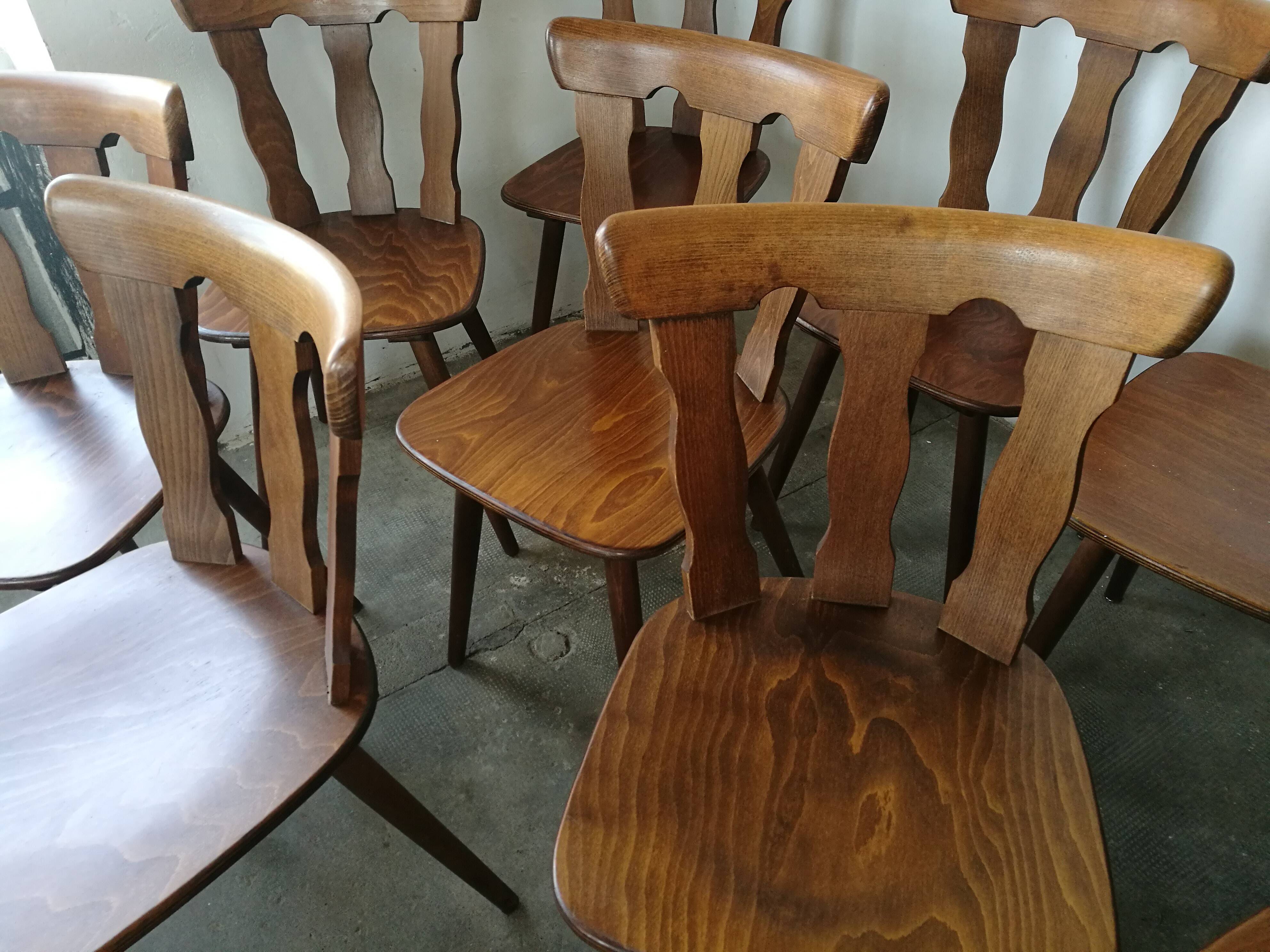 Set of 12 bistro chairs