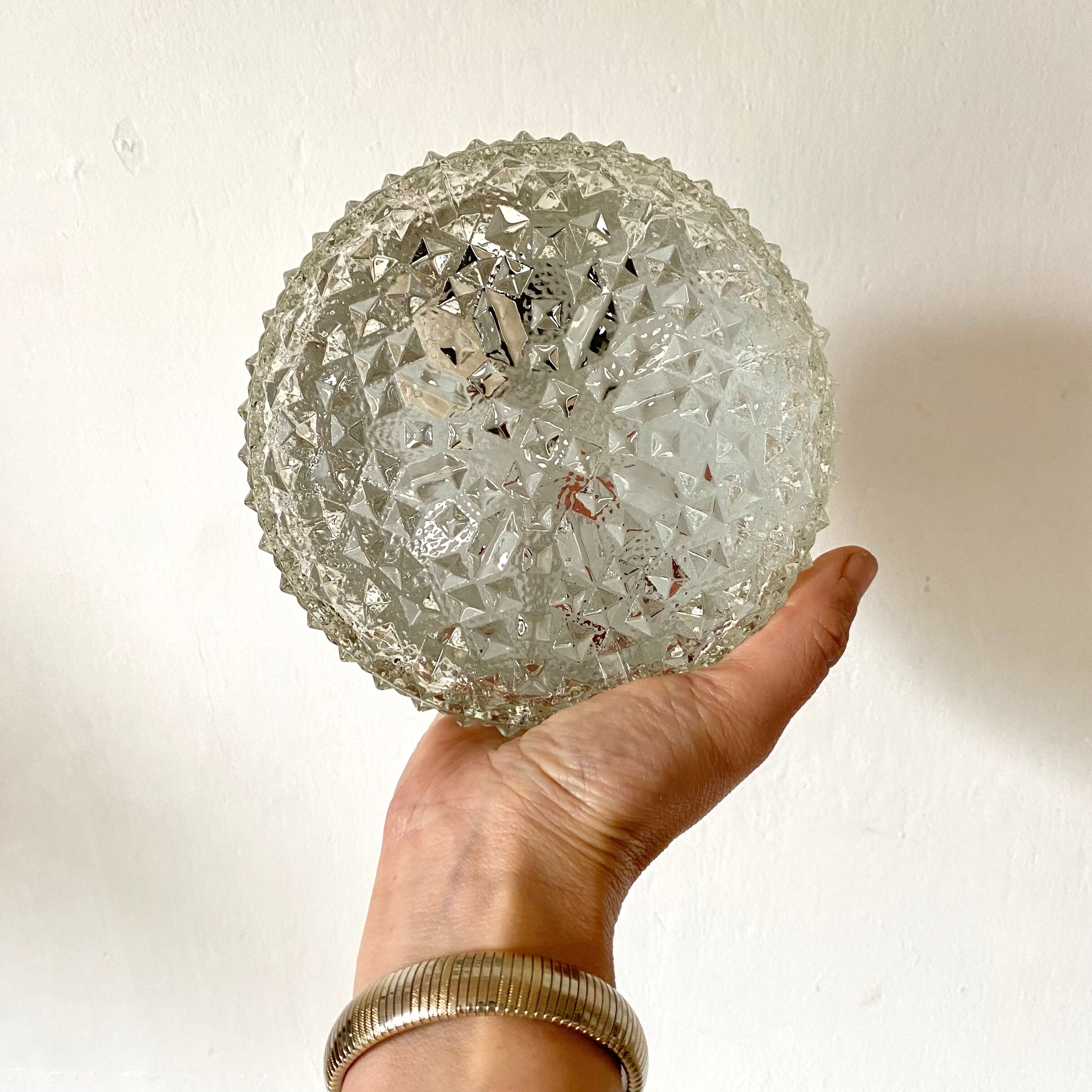 Vintage glass ceiling lamp