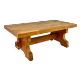 Table basse en chêne massif du milieu du siècle, 1960