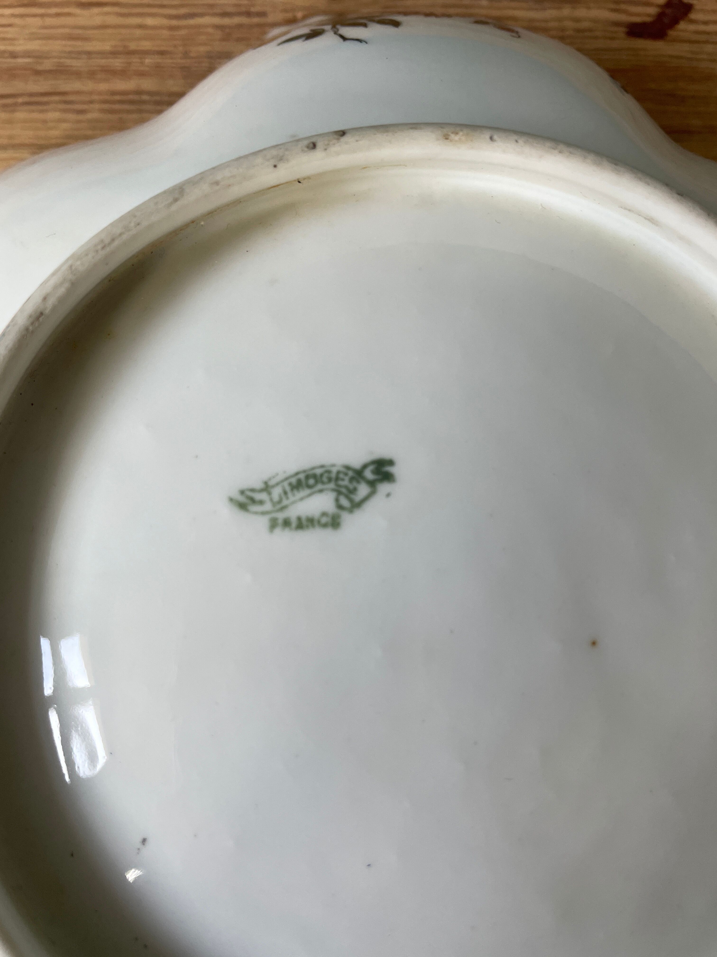 Antique Limoges porcelain cup