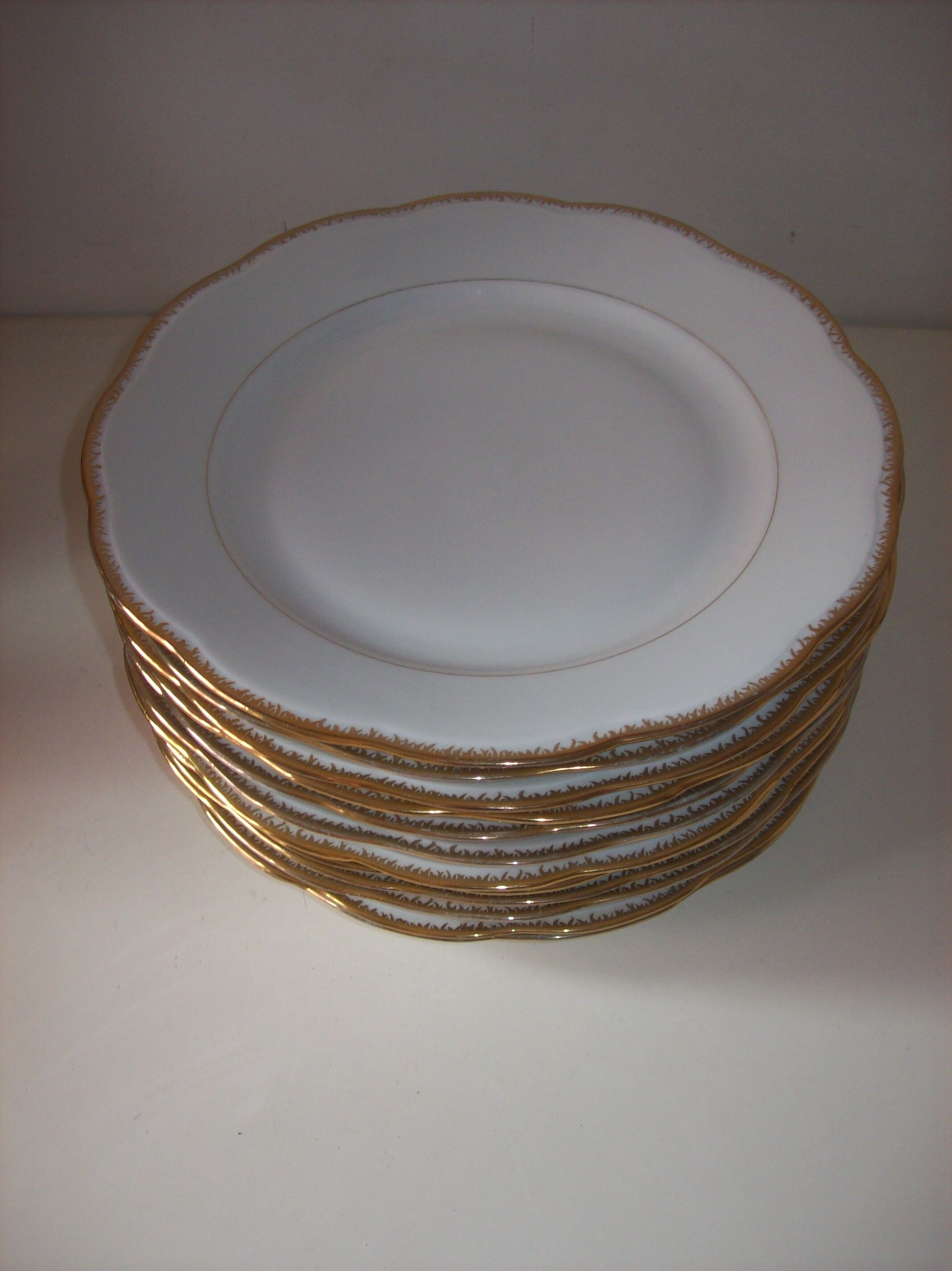 White porcelain plates