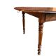 Round (foldable) table in solid wood (walnut)