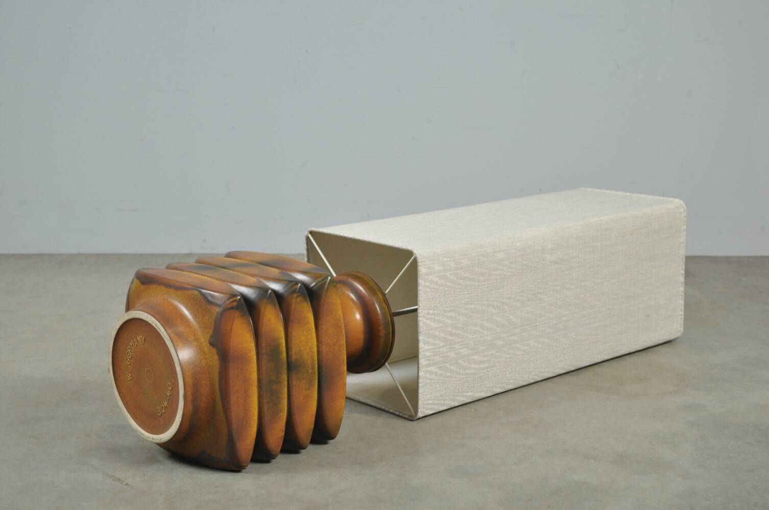 Vintage ceramic floor lamp by cari zalloni, 1970s