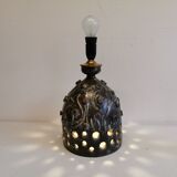 Ceramic table lamp, from Danish Leif Holm. with two light sources