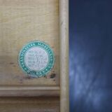 Mid-century Danish teak writing desk with brass details, 1960s