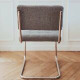 Fauteuil de bureau vintage rénové, Cantilever au pied luge