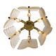 Brass and Glass Pendant Lamp by Carl Fagerlund for Orrefors