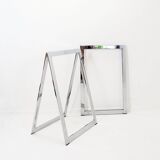 Mid-Century Chrome Trestles Desk, 1970s