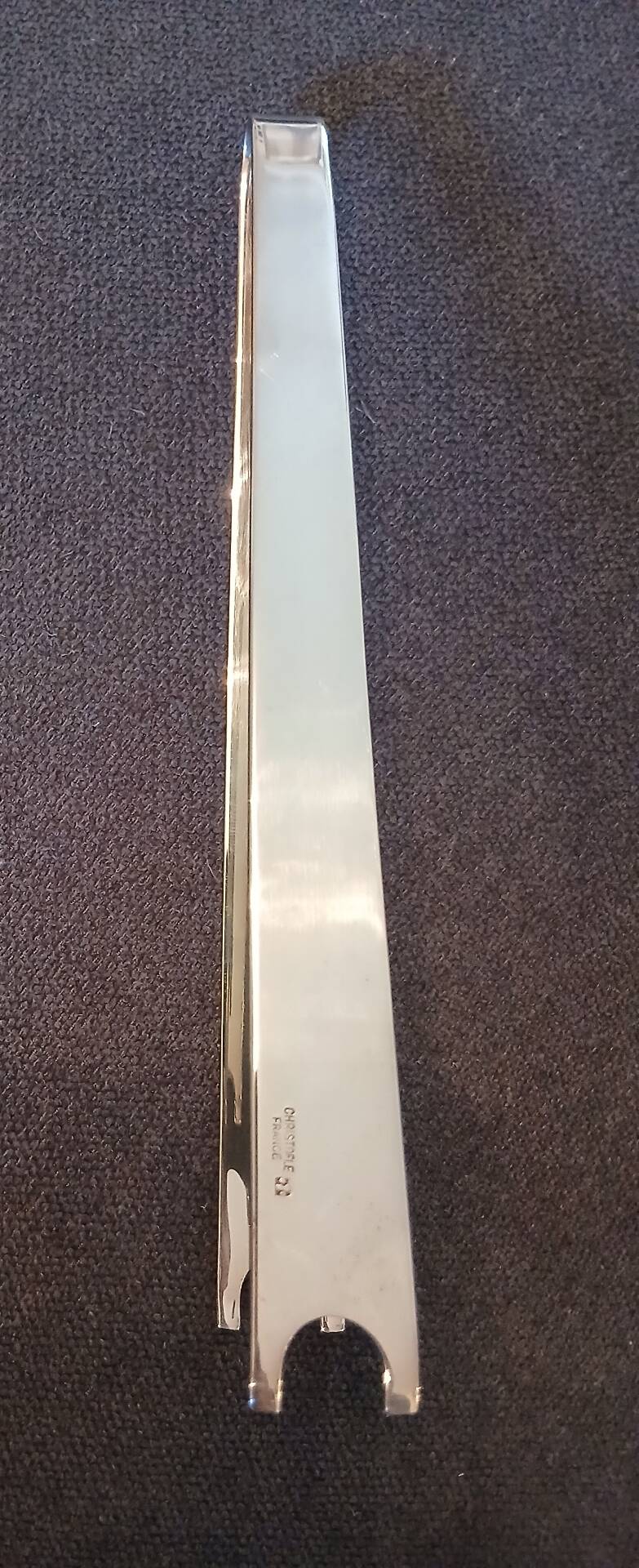 Christofle Sabattini large ice tongs silver-plated metal