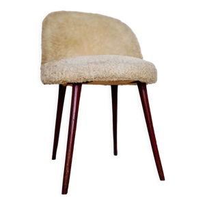 Chaise vintage moumoute