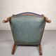 Armchair voltaire blue fabric