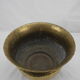 Cache pot laiton doré martelé old brass flowers pot