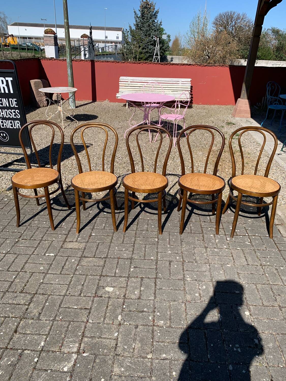 Lot de 5 chaises de bistrot