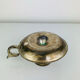 Silver-plated metal candlestick, vintage rat.