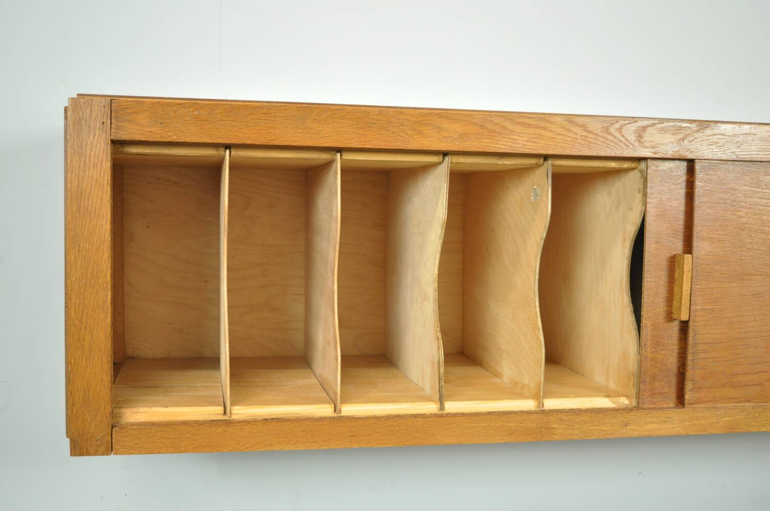 Vintage Mid-century hanging cabinet with sliding doors, 1960s