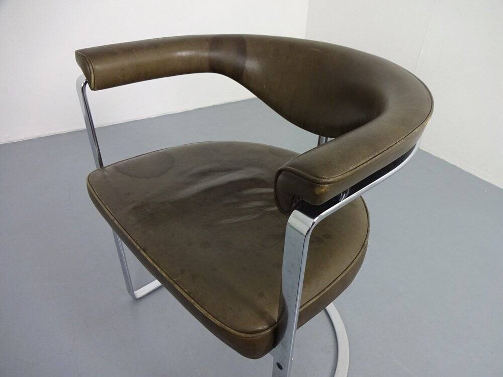 Mocdl 6911 Armchair in Leather by Horst Brüning for Kill International, 1968