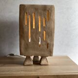 Artefact - lampe à poser en terre grès - by léa munsch