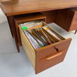 Scandinavian design desk Swiss Teack 70s vintage teak