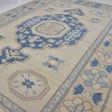 Oushak Vintage Floor Handknotted Rug sku1170