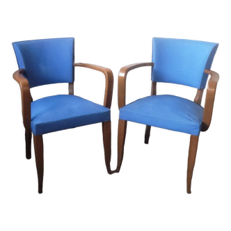 Paire de fauteuils bridge
