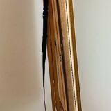 Large HST painting depicting a floral bouquet signed Lina Pont (?)