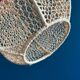 raffia ball pendant light, wicker pendant light, light fixture, raffia lampshade