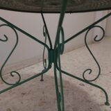 Old metal garden table
