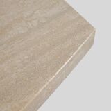 Sculptural Dinner Table in Travertine, France 1960s