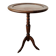Small tripod wooden table with a vintage round top -