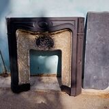 Cast-iron fireplace angelots decorations