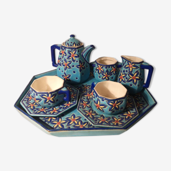 Longwy emaux - 8 pieces coffee service