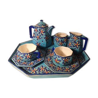 Longwy emaux - 8 pieces coffee service