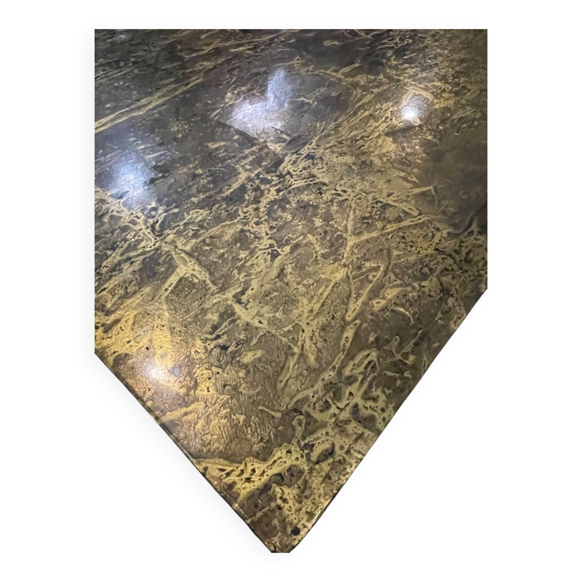 1970 black and gold lacquered coffee table