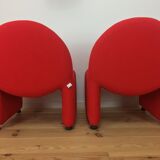 Pair of red Atal chairs