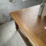 Solid walnut farmhouse castle table 1900 XXL