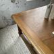 Solid walnut farmhouse castle table 1900 XXL